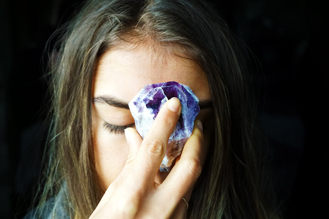 Celebrate the New Moon Energy with Amethyst Cacoxenite