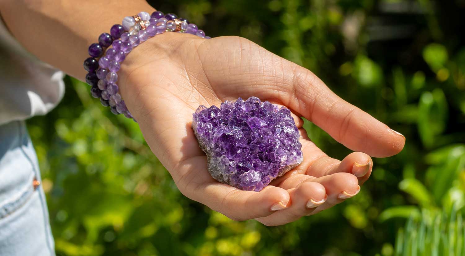 Amethyst - Lilac Amethyst Bracelet - Spiritual Growth - Minera