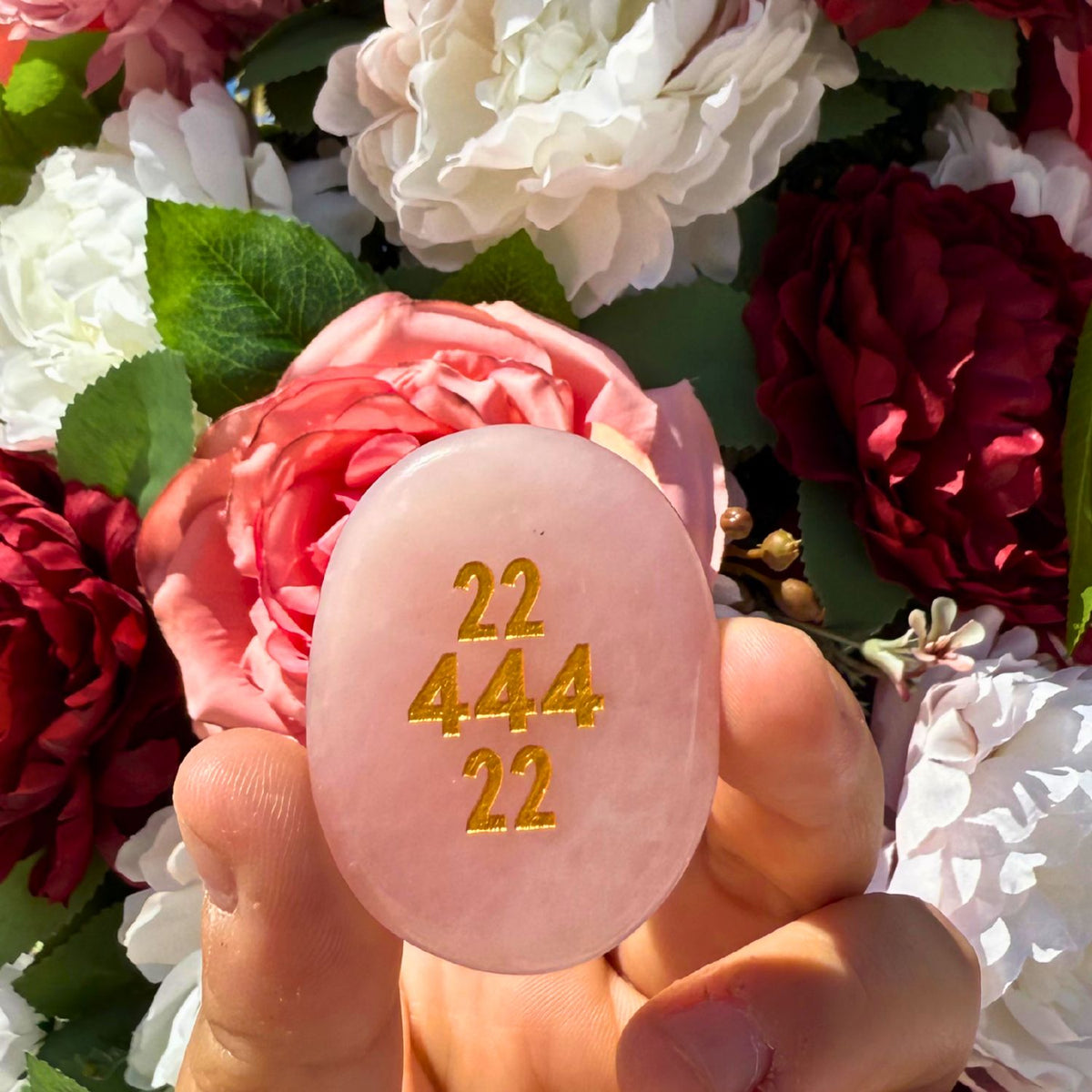 22 444 22 Rose Quartz Stone
