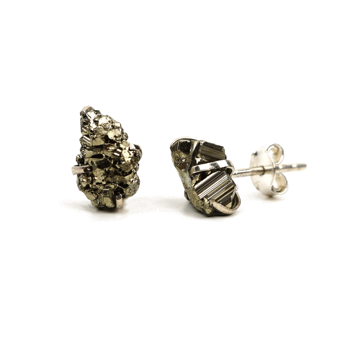 Pyrite Crystal Earrings