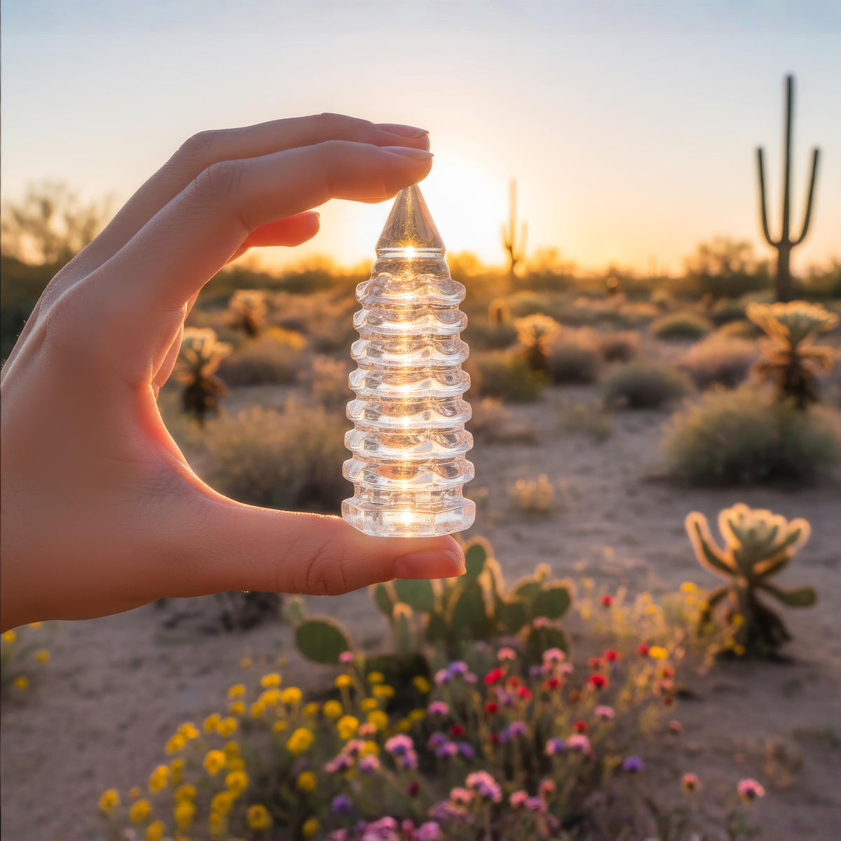 Clear Quartz Pagoda