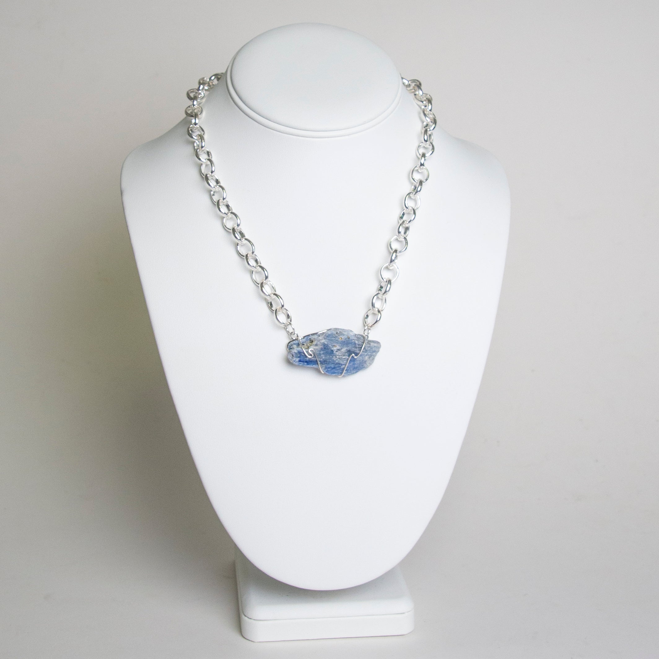 Blue Kyanite Necklace Energy Muse