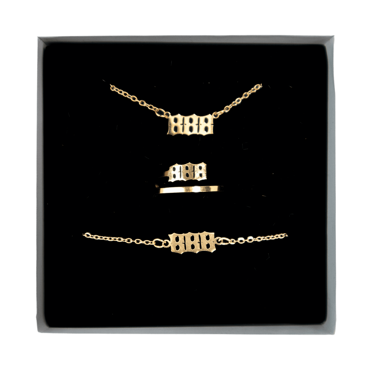 888 Angel Number Jewelry Set