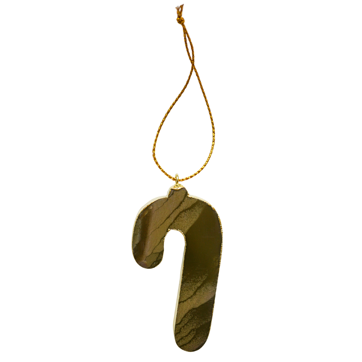 Agate Candy Cane Ornament