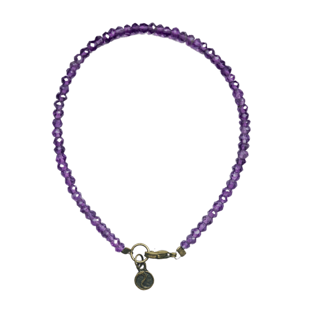 Amethyst Micro Bead Bracelet