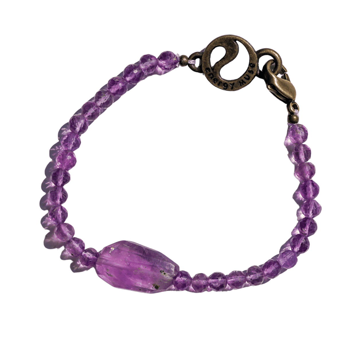 Amethyst Pendant One-of-a-Kind Bracelet