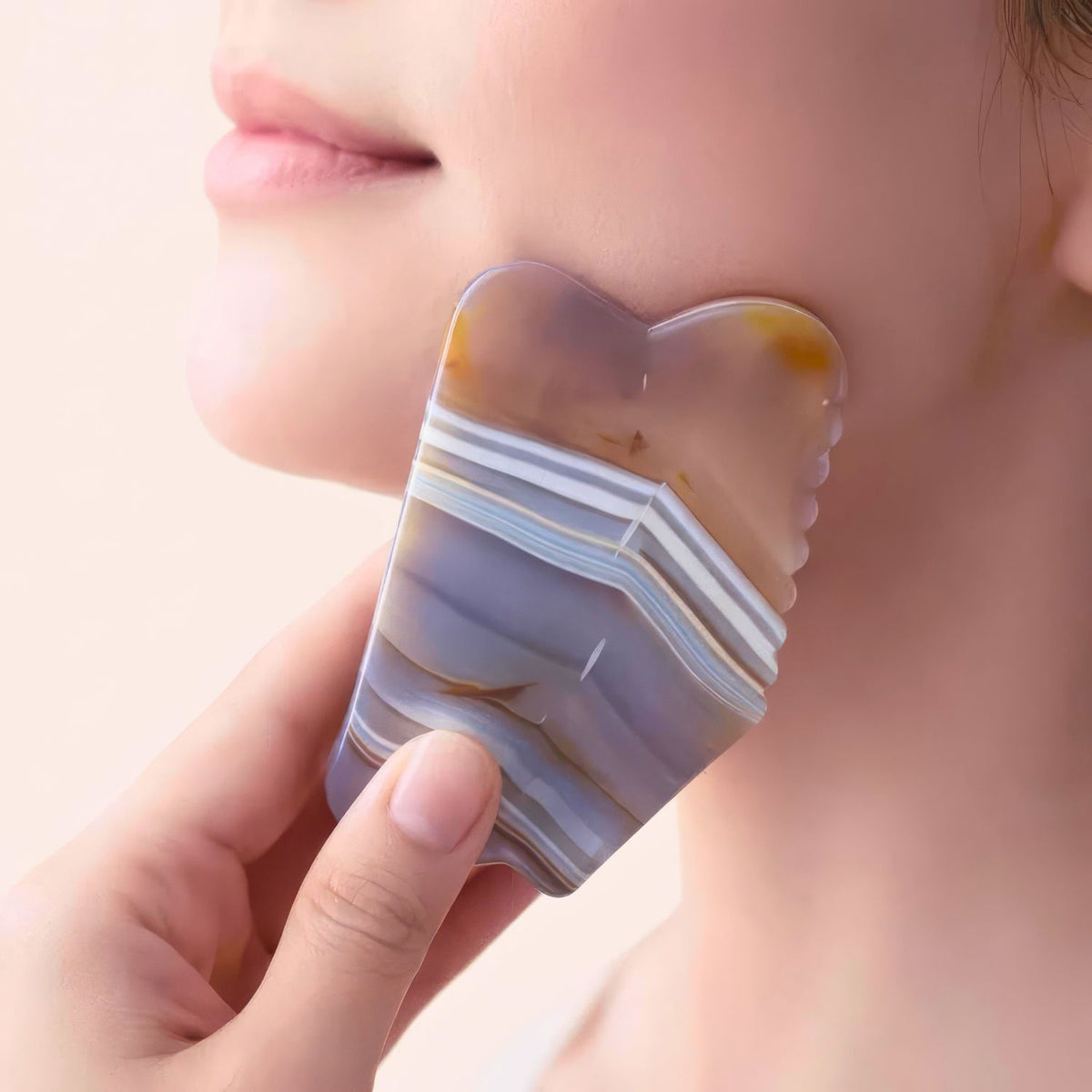 Banded Agate Healing Gua Sha