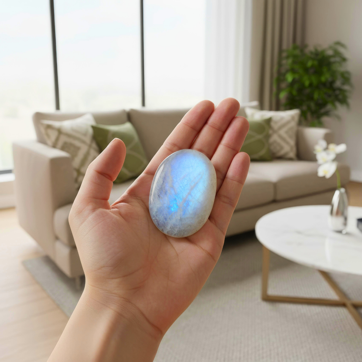Blue Moonstone Touchstone