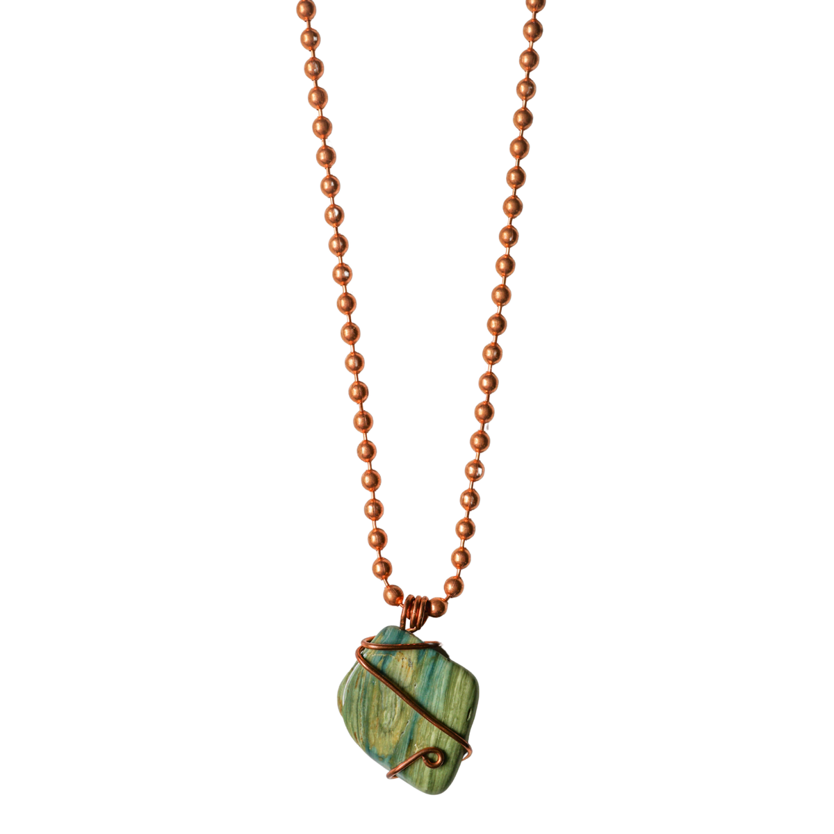 Larsonite Copper Necklace