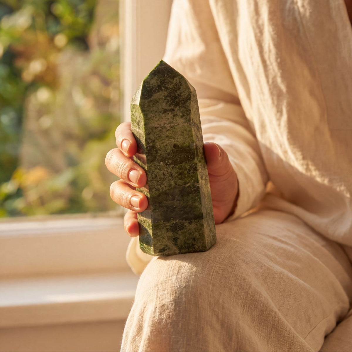 Chrome Diopside Point