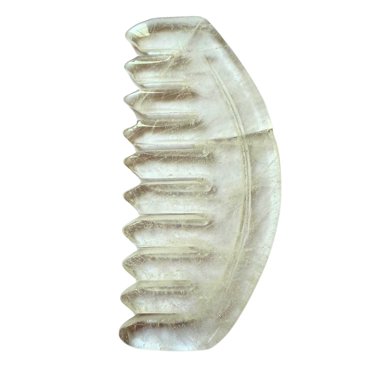 Clear Quartz Gua Sha Comb