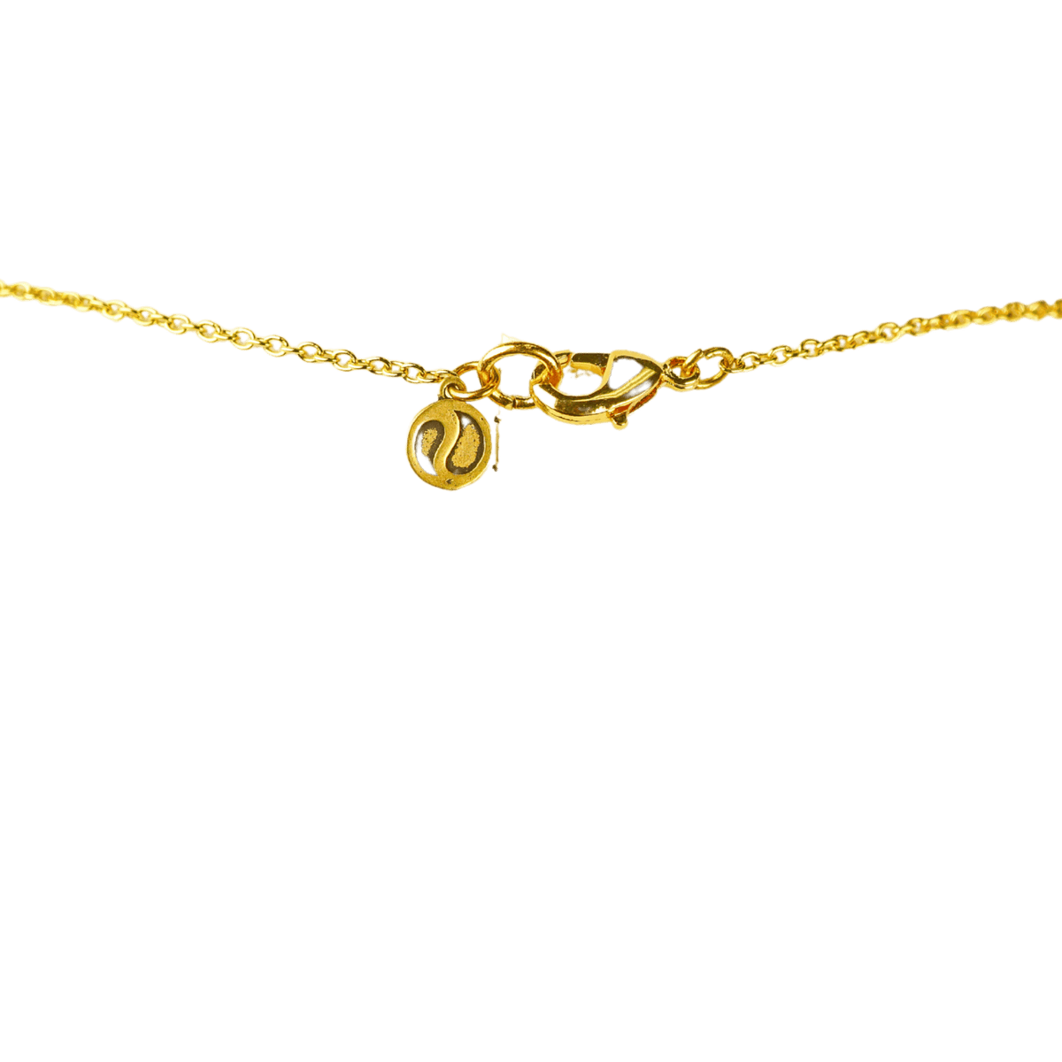 Clear Quartz with Mini Link Gold Chain Necklace