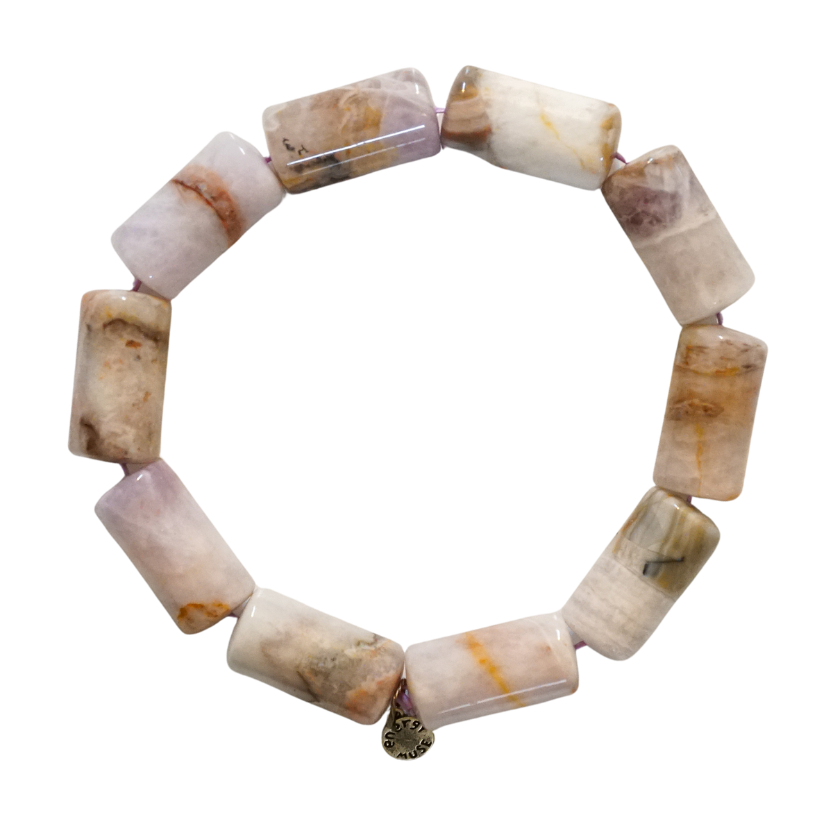 Crazy Lace Agate Amethyst Bracelet