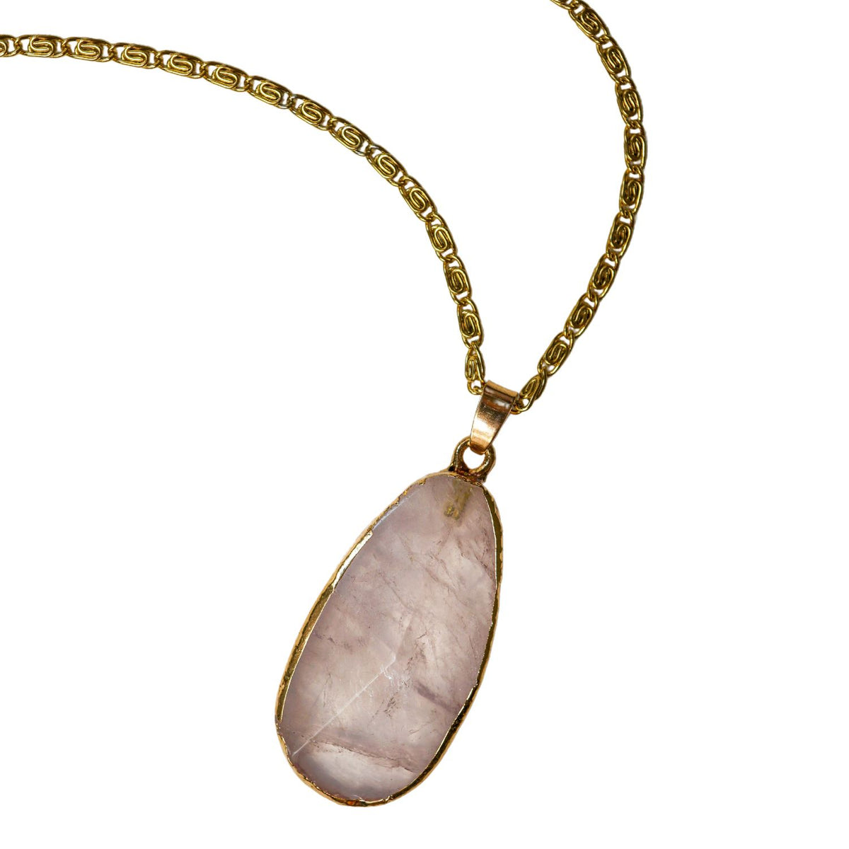 Faceted Rose Quartz One-of-a-kind Necklace