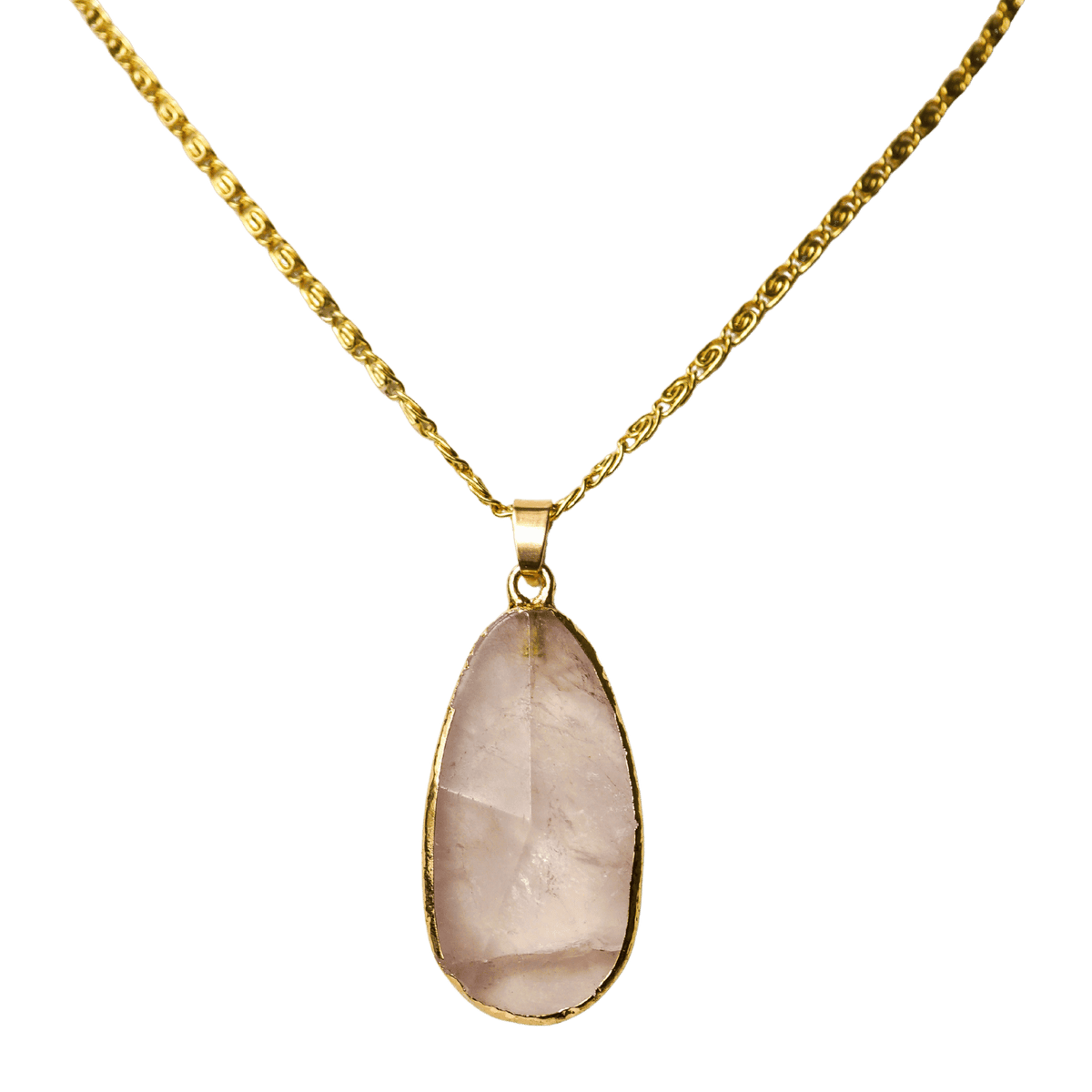 Faceted Rose Quartz One-of-a-kind Necklace