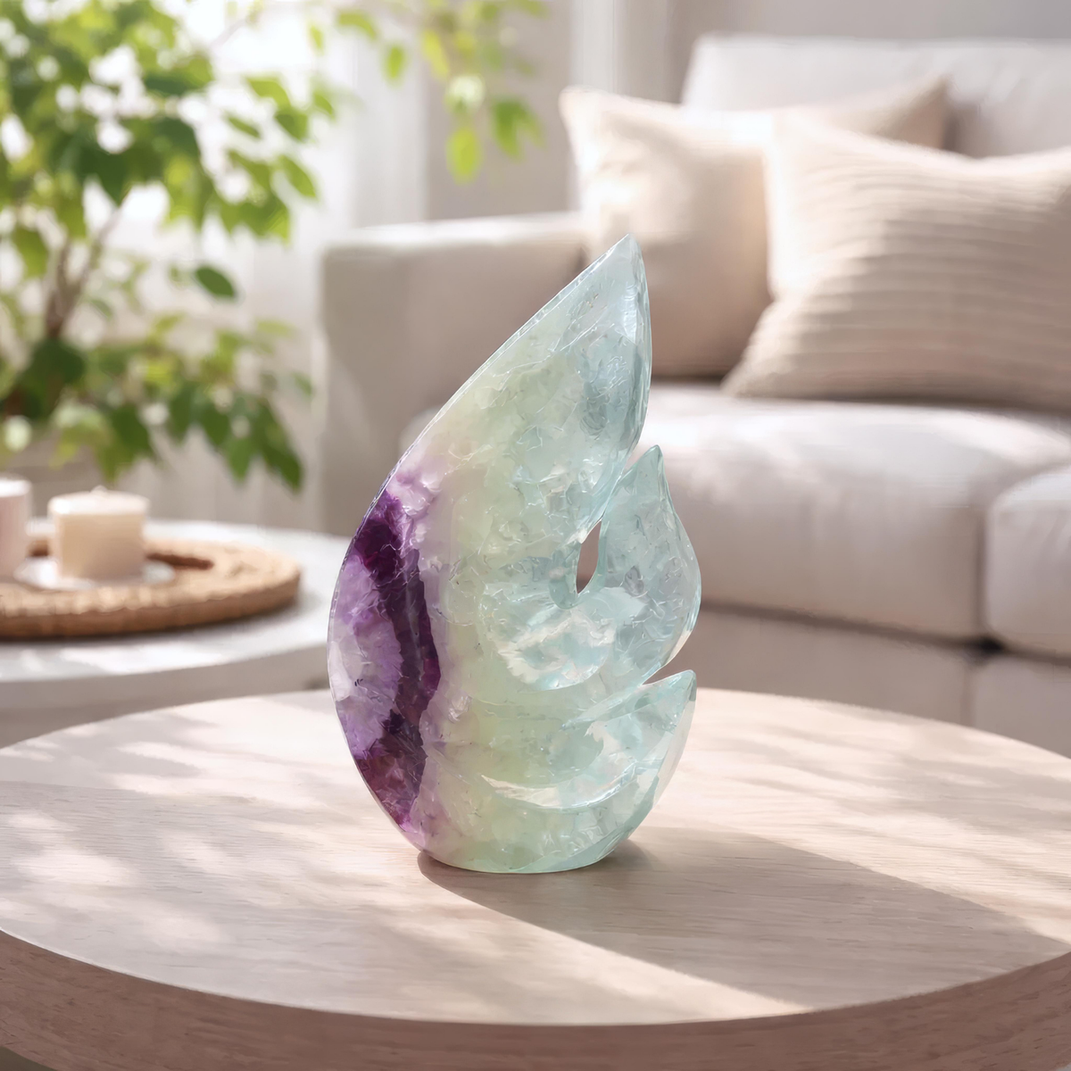Fluorite Flame Crystal