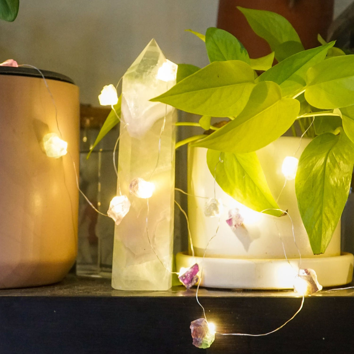 Fluorite Crystal String Lights
