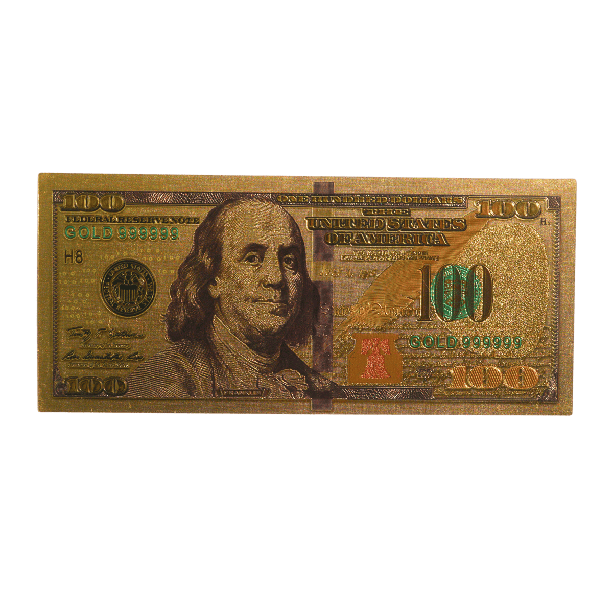 Gold $100 Bill