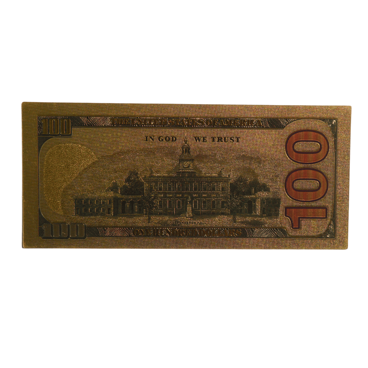 Gold $100 Bill