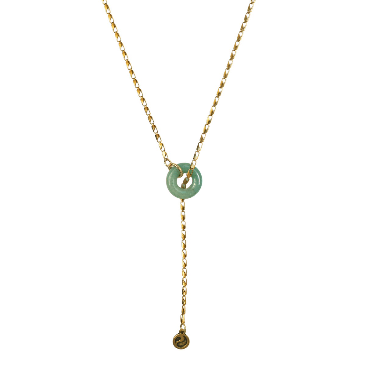 Green Aventurine Lariat Necklace