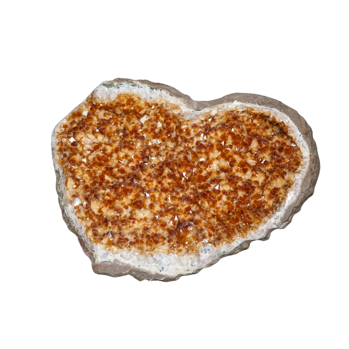 HUGE Citrine Geode Heart • 53.5 lbs