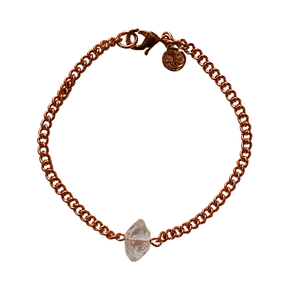 Herkimer Diamond & Copper Bracelet