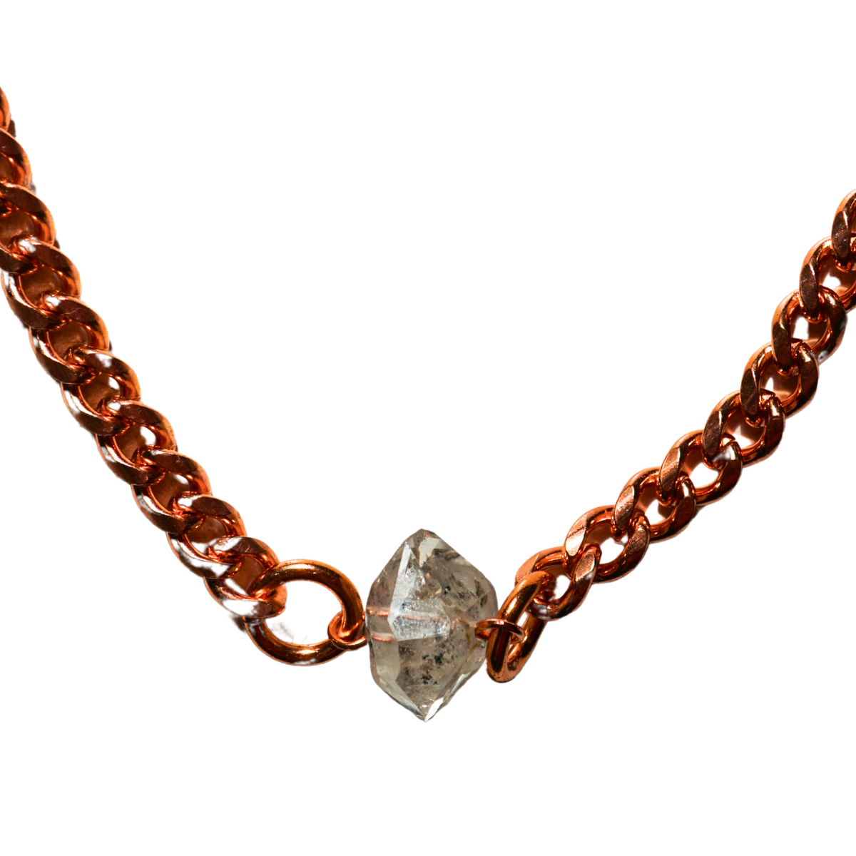 Herkimer Diamond with Copper Necklace