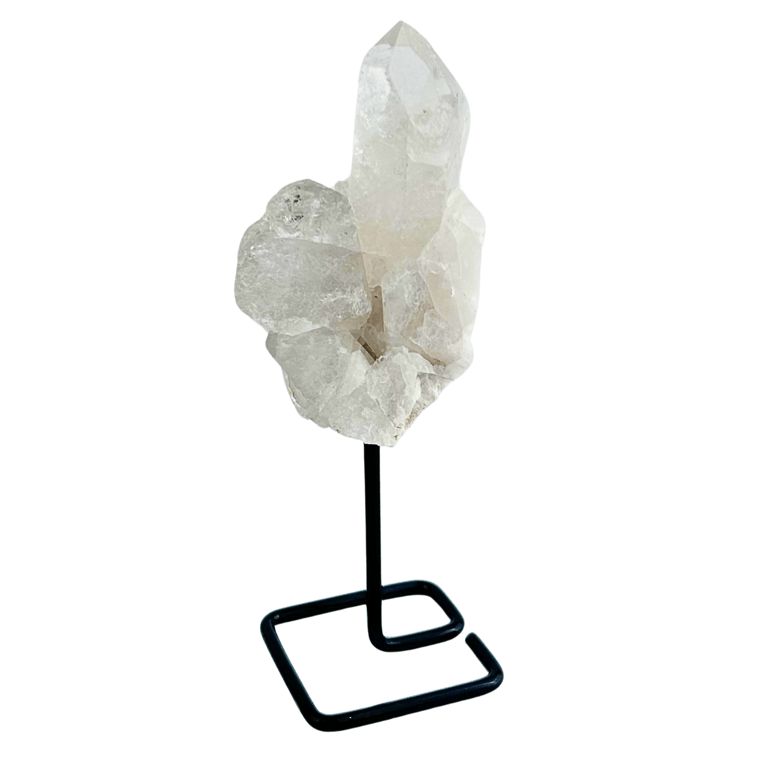 Rough Clear QUARTZ on Metal Stand - Small - NEW1221 main image 0