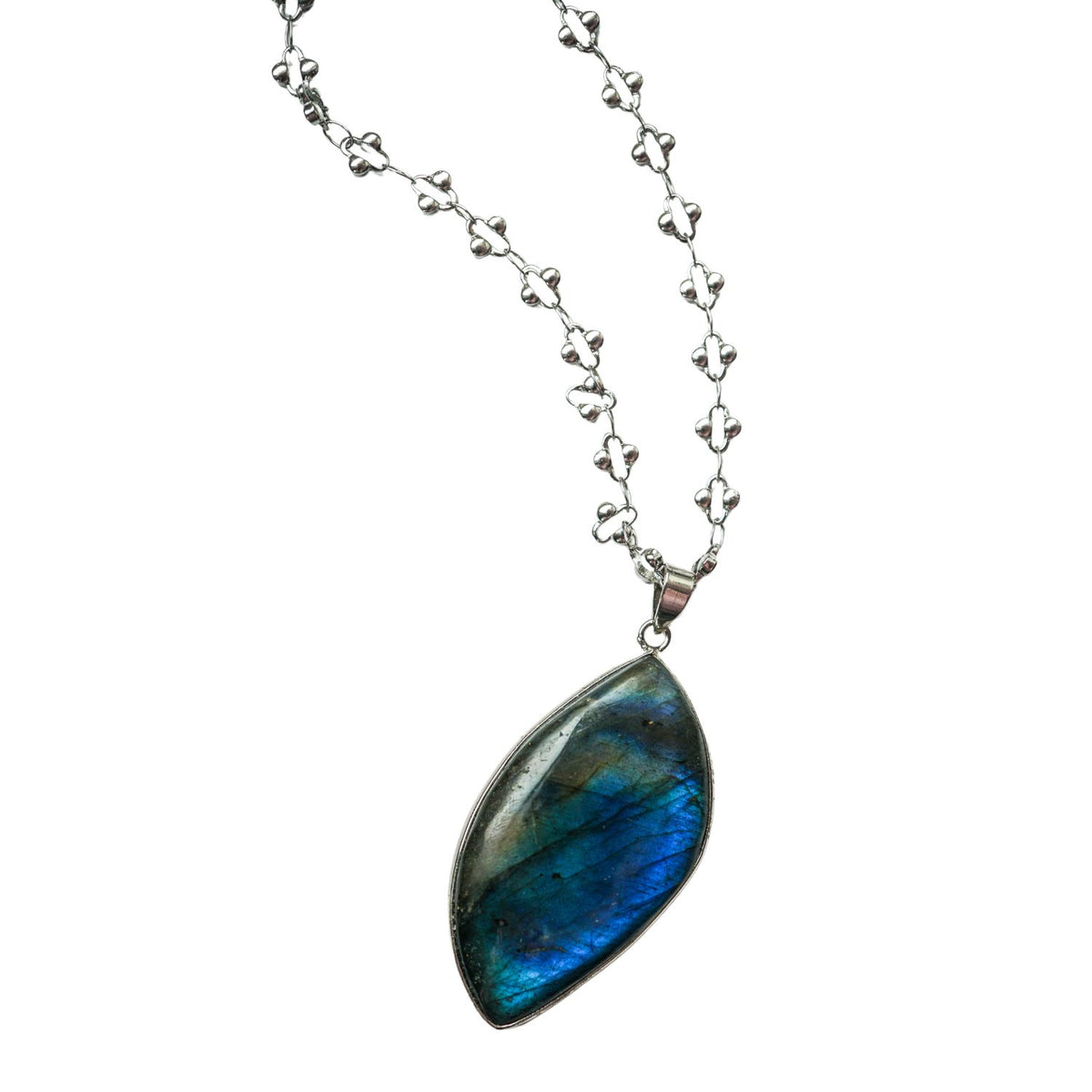 Blue Labradorite Pendant Necklace