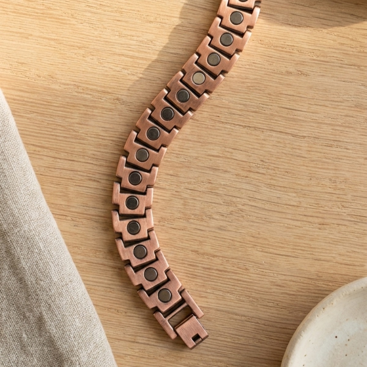 Copper Magnetic Link Bracelet