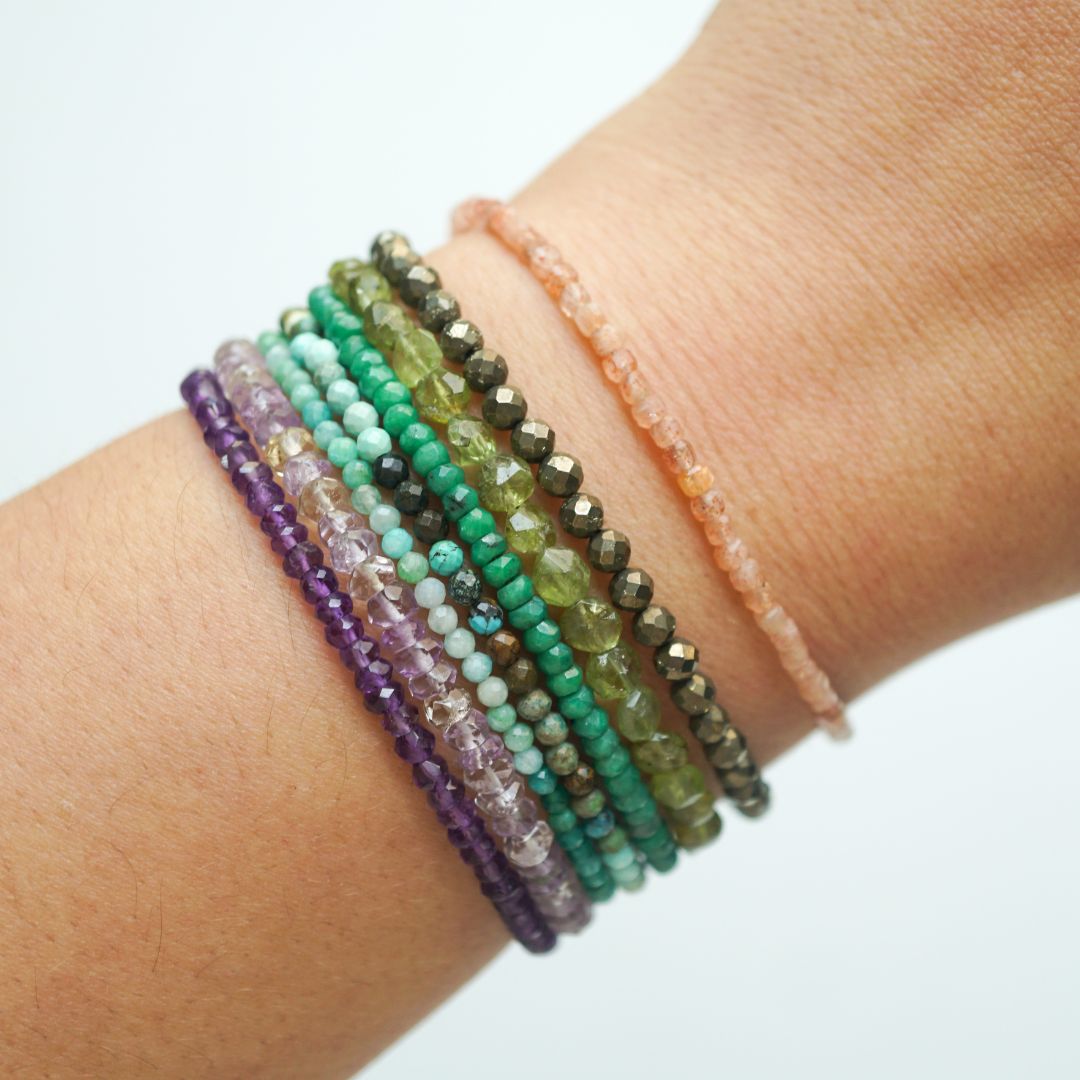 Amethyst Micro Bead Bracelet