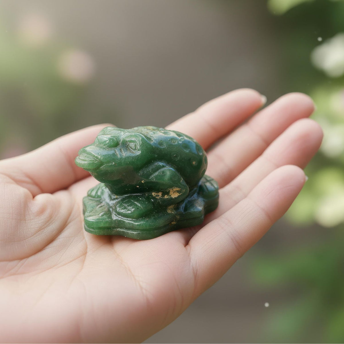 Mini Aventurine Money Frog