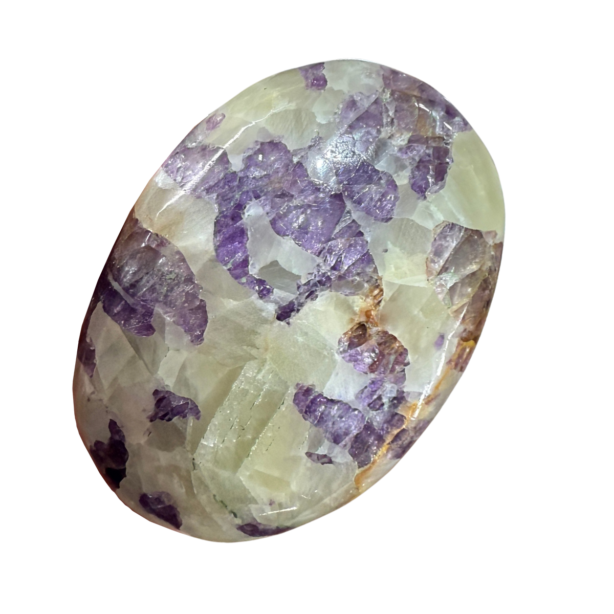Ontario Purple Fluorite & Calcite Touchstone