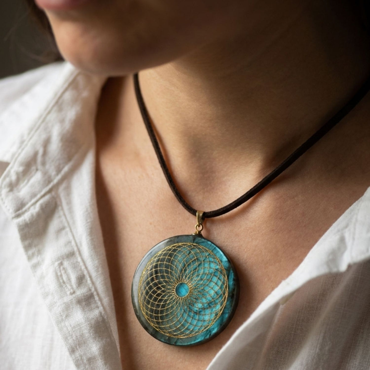 Labradorite Torus Necklace