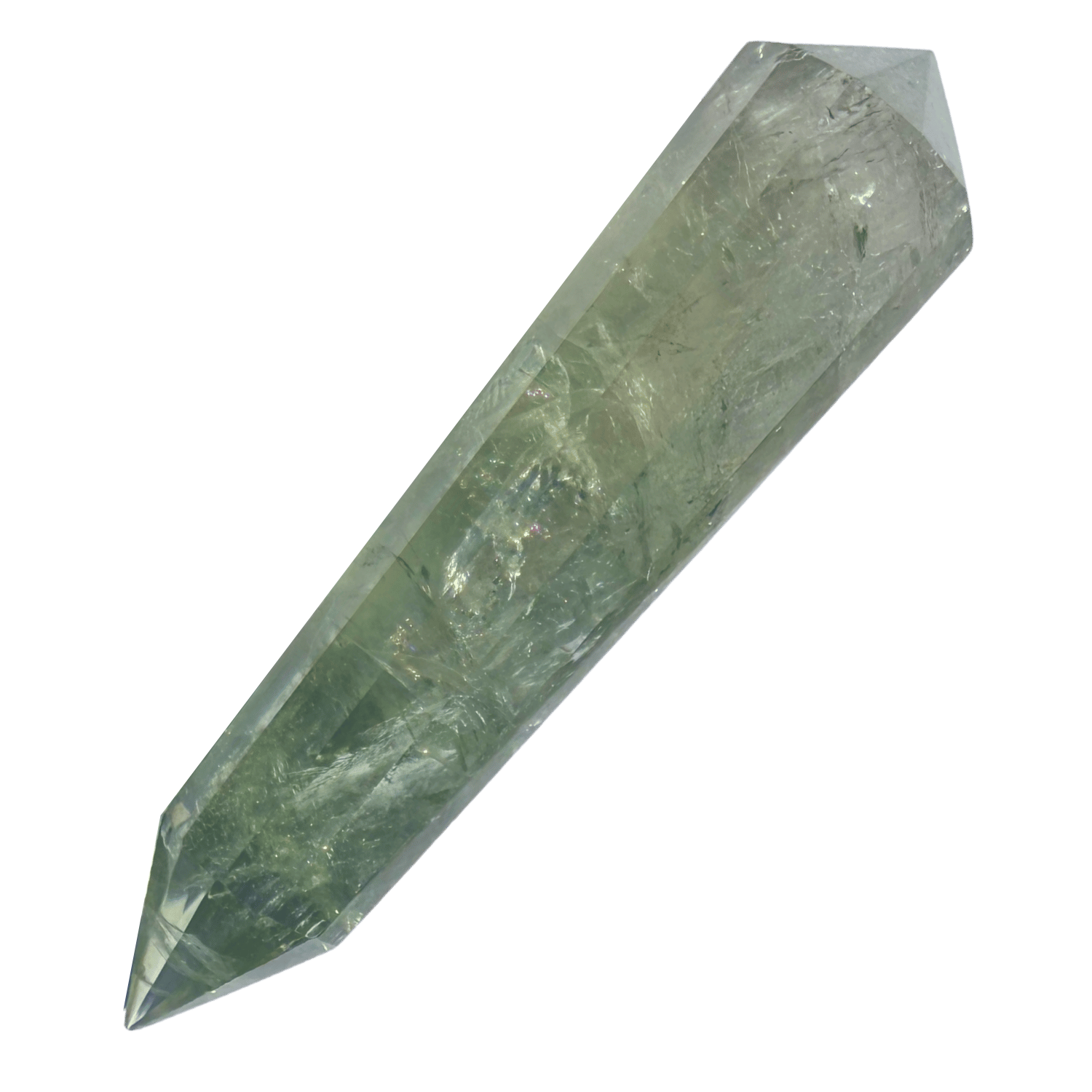 12-Sided Prasiolite Vogel Crystal – Rare Scalar Heart Healing Wand
