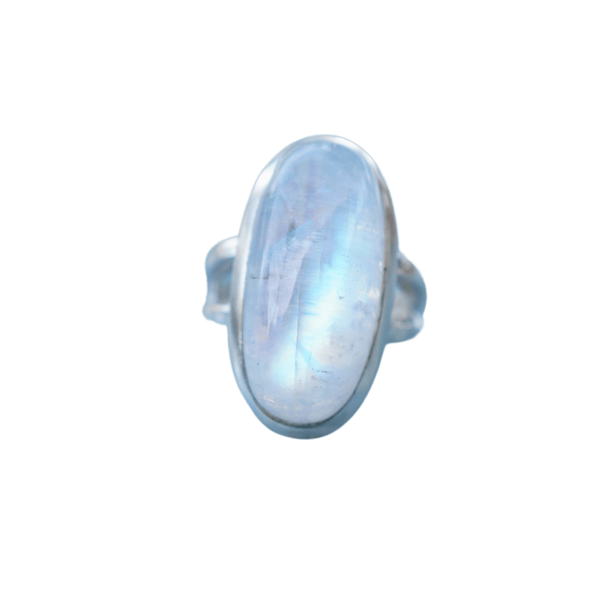 Rainbow Moonstone Sterling Silver Ring