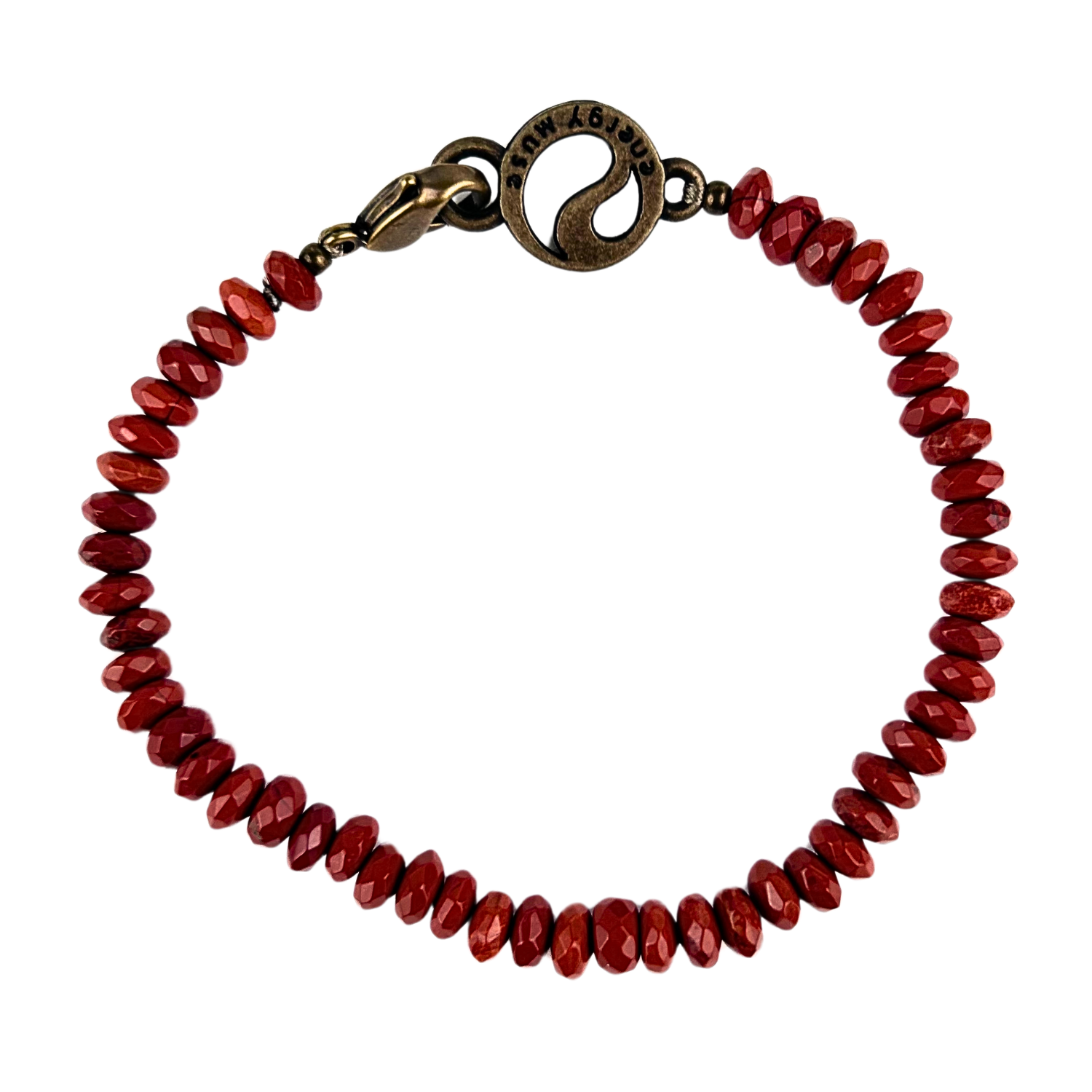 Faceted Red Jasper Bracelet Energy Muse