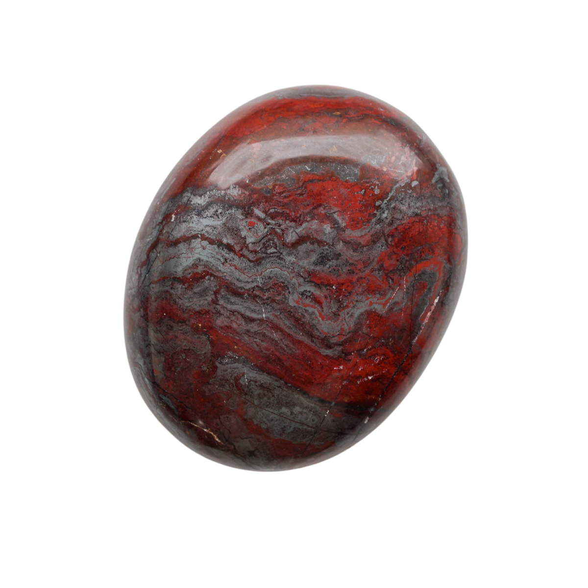 Red Jasper & Hematite Touchstone
