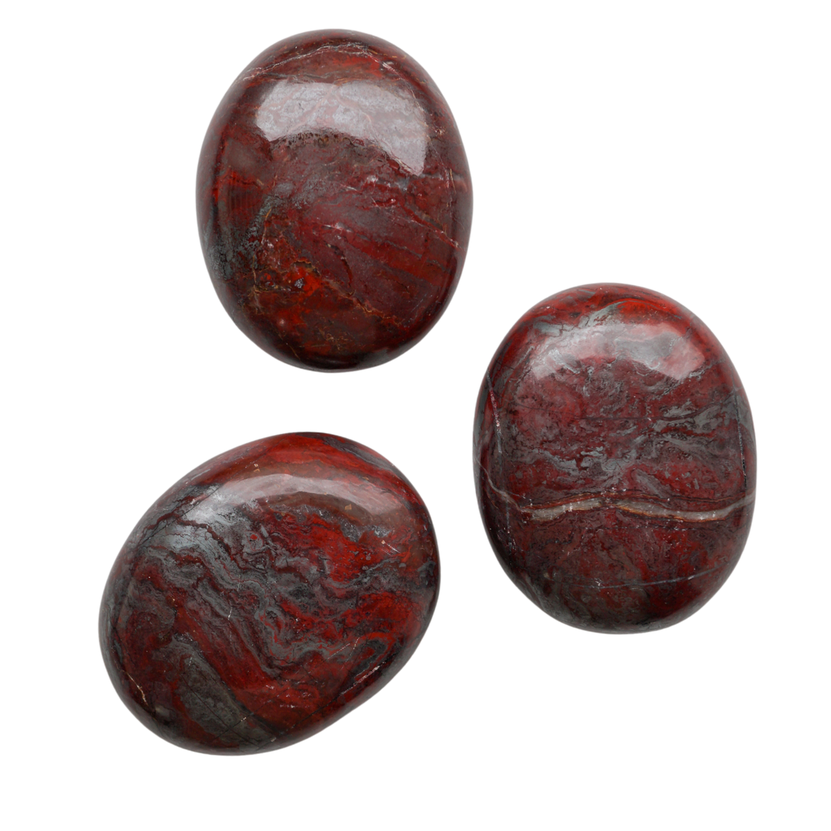 Red Jasper & Hematite Touchstone