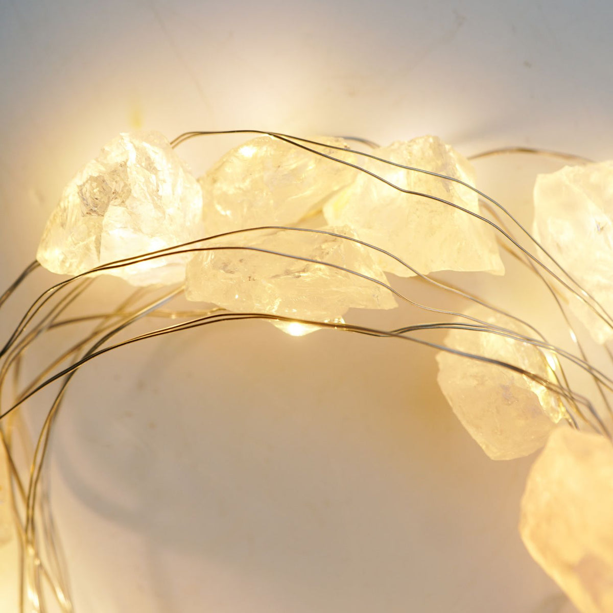 Rose Quartz Crystal String Lights
