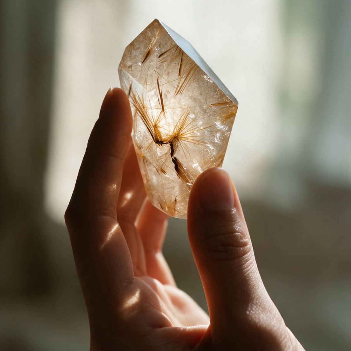Rutilated Quartz Free-form Crystal