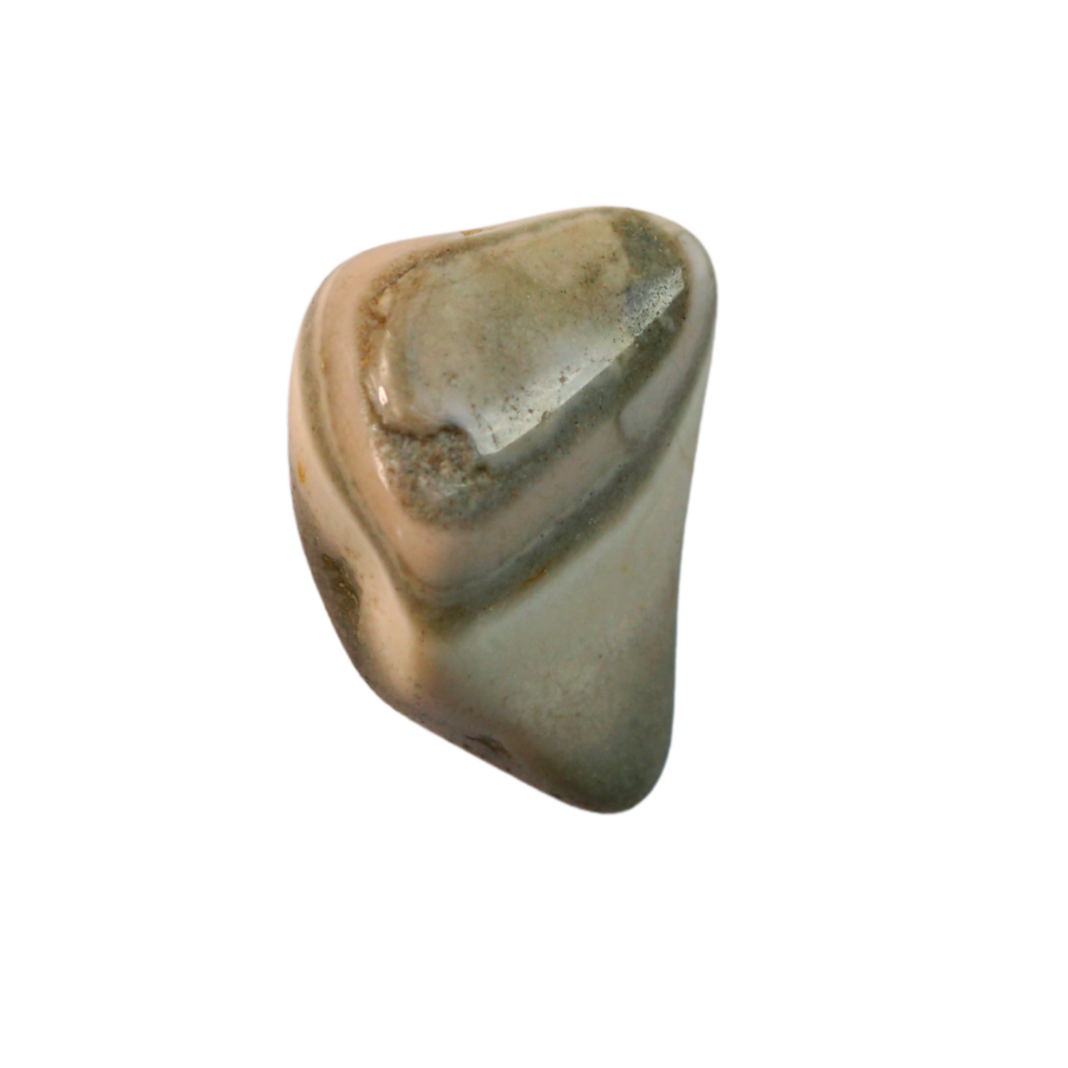 Saturn Chalcedony Tumbled Stone – Structure, Patience & Grounded