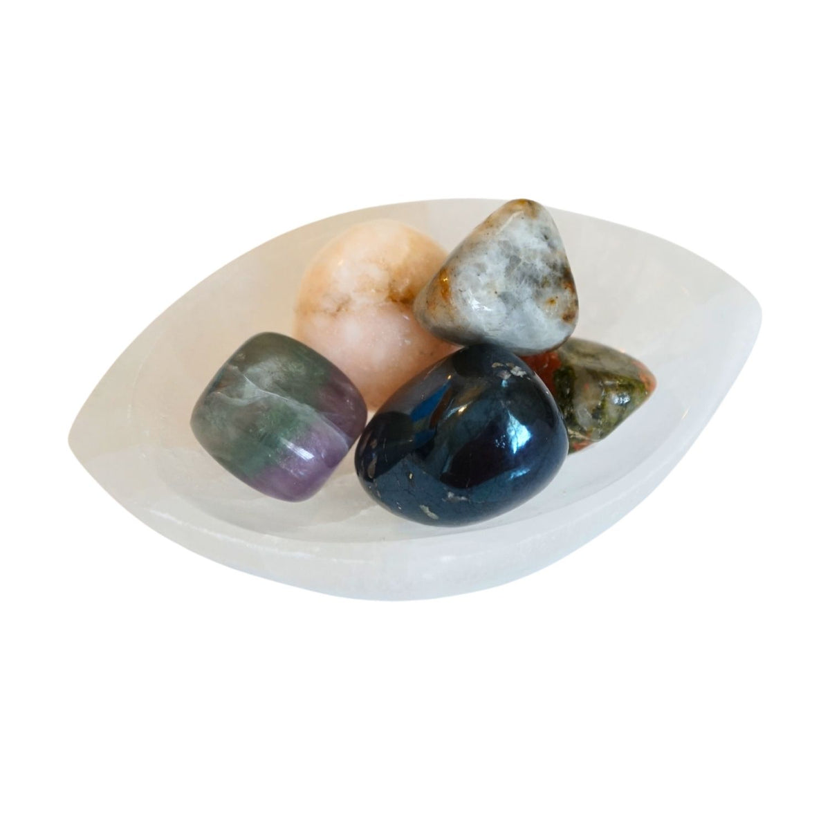 Oval Selenite Bowl