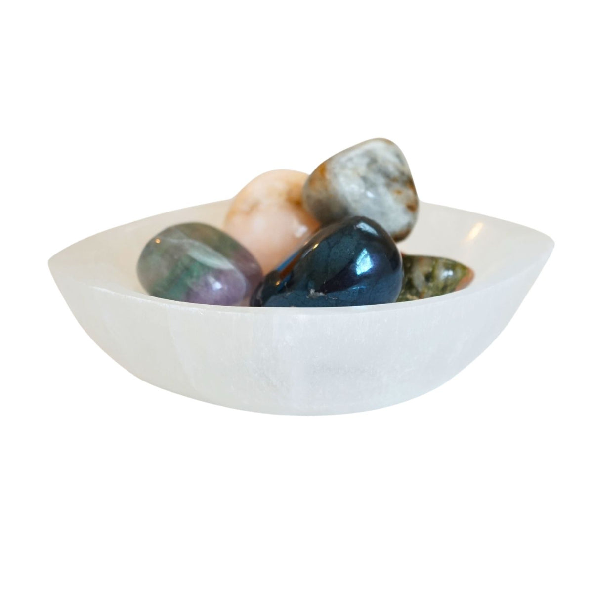 Oval Selenite Bowl