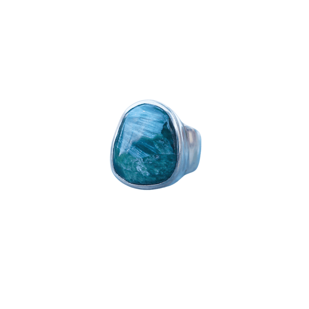 Seraphinite Sterling Silver Ring