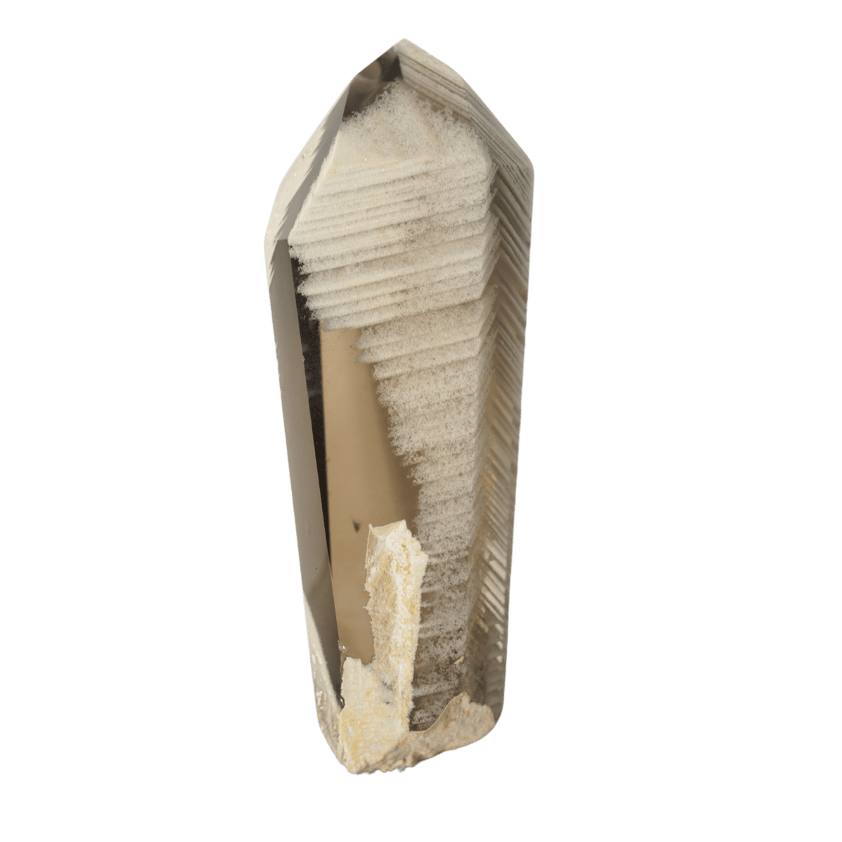 Smoky Quartz with Feldspar and Kaolinite