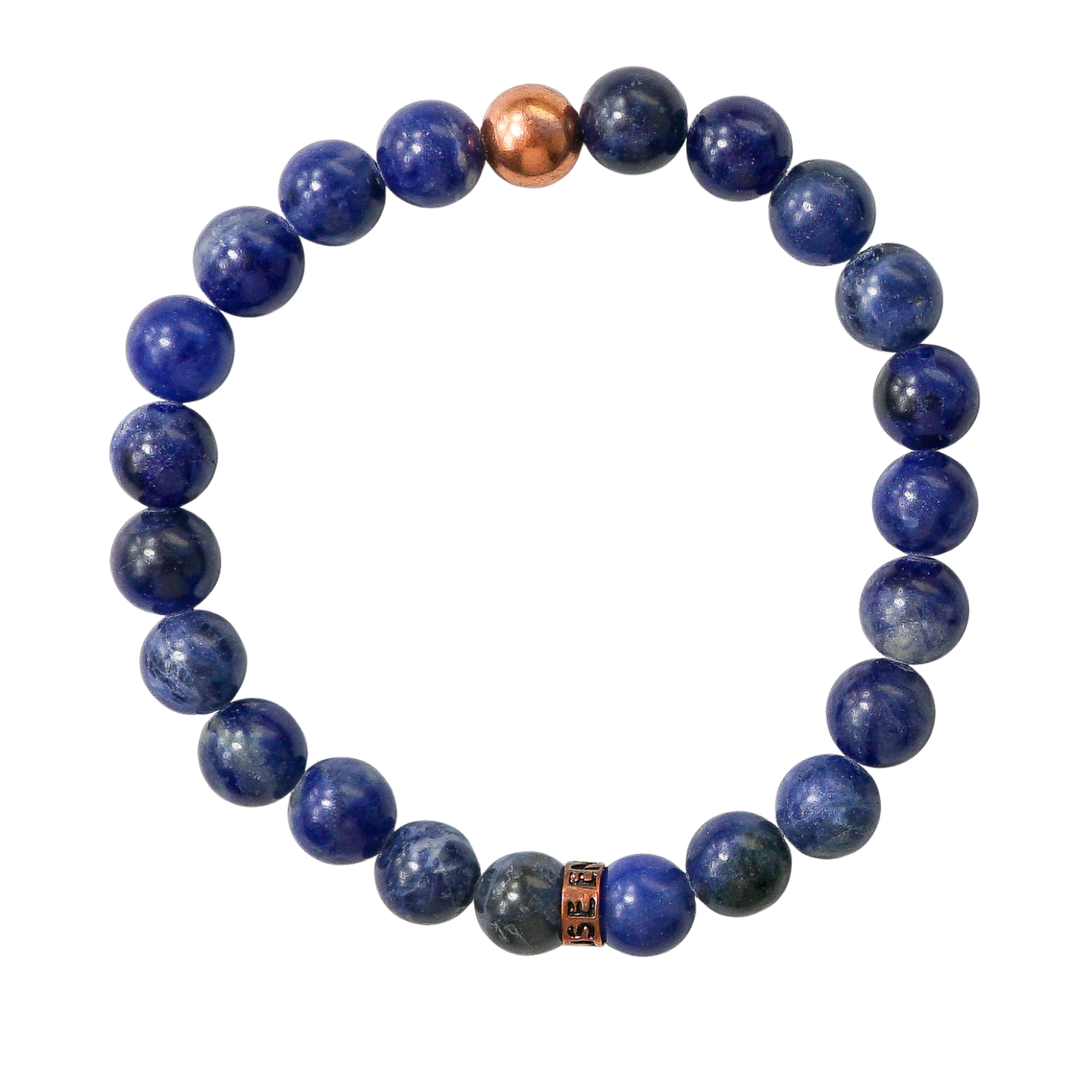 Sodalite Bracelet with Copper Bead | Truth & Communication