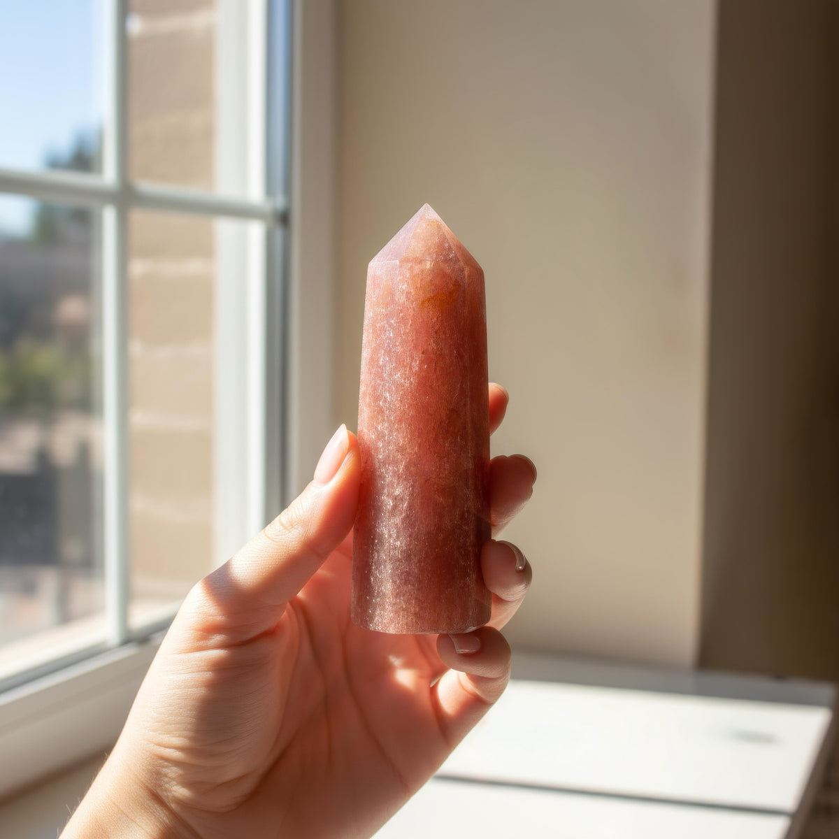 Strawberry Quartz Point