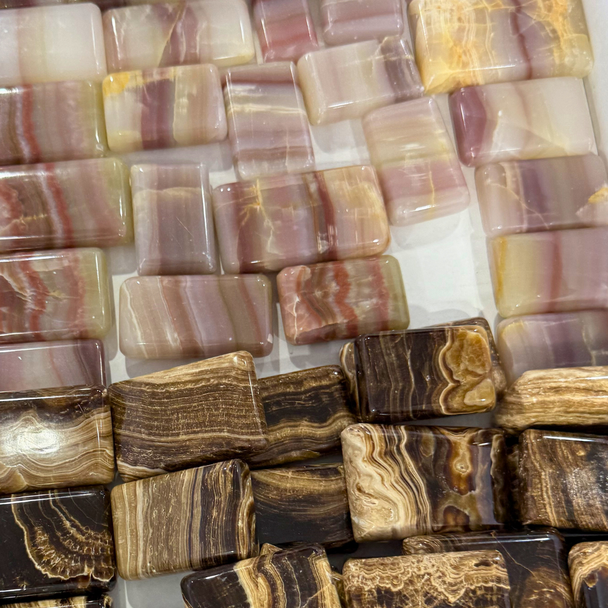 Watermelon Calcite Pillow Stone