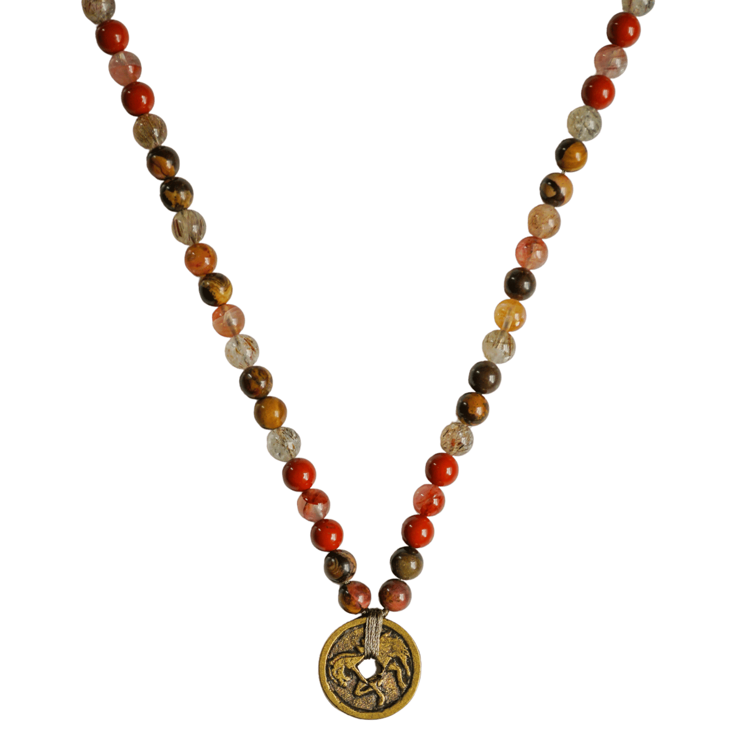 Year of the Horse Necklace | Rare Balinese Coin | Align with Fire